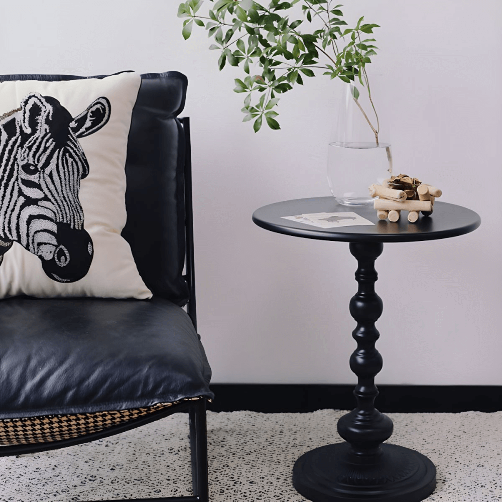 [PRE-ODER] โต๊ะข้าง DEEPWOOD รุ่น COLONNADE สีดำ